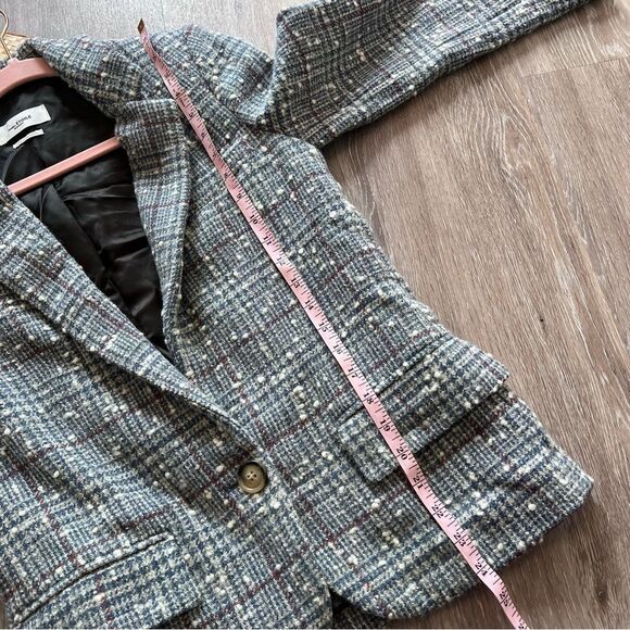 Isabel marant kice plaid blazer jacket women’s size‎ 34 - Picture 5 of 11